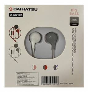 Daihatsu Auriculares D-au106